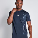 Embossed Print T-Shirt - Navy