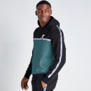 Double Taped Hoodie - Black / Washed Green