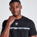 Chest Taped T-Shirt - Black
