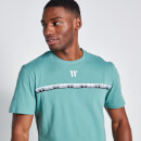 Chest Taped T-Shirt - Washed Green