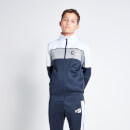 Colour Block Taped Track Top - Navy / Steel / White