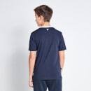 Colour Block Taped T-Shirt - Navy / Steel / White