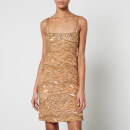 Rixo Women's Leo 2 Mini Dress - Sand Dune Embellishment Rust