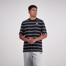 MENS SS YARN DYE T-SHIRT JET BLACK