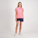 Women Stripe Canterbury T-Shirt Sunkissed Coral