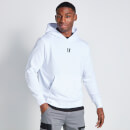 11 Degrees Cut and Sew Printed Back Graphic Hoodie - White/Black