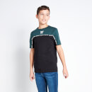 11 Degrees Colour Black Taped T-Shirt - Darkest Spruce Green/Black