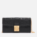 MCM Tracy Chain Embossed Leather Wallet Bag