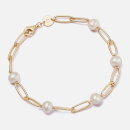 Daisy London X Shrimps Chunky Pearl 18-Karat Gold-Plated Sterling Silver Bracelet