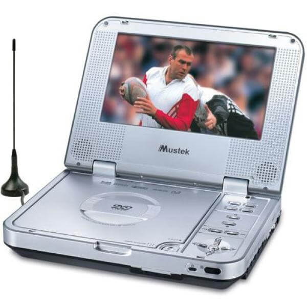 Mustek MP70D 7'' LCD TV/DVD Player with DVB-T Tuner | Zavvi UK