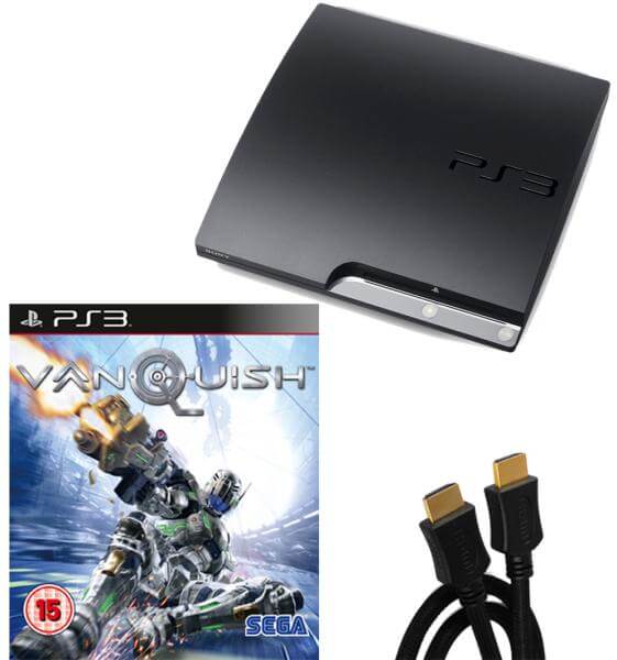 Playstation 3 PS3 Slim 120GB Console: Bundle (Includes Vanquish