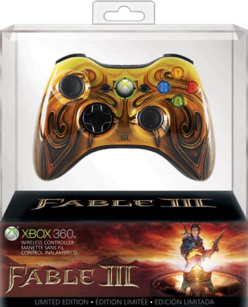 Manette Xbox 360 Collector Fable III – Très Bon état – Fonctionnelle – Édition 2011
