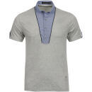 Full Circle Men's Frenzo 2 in 1 Shirt in T-Shirt - Light Grey Marl
