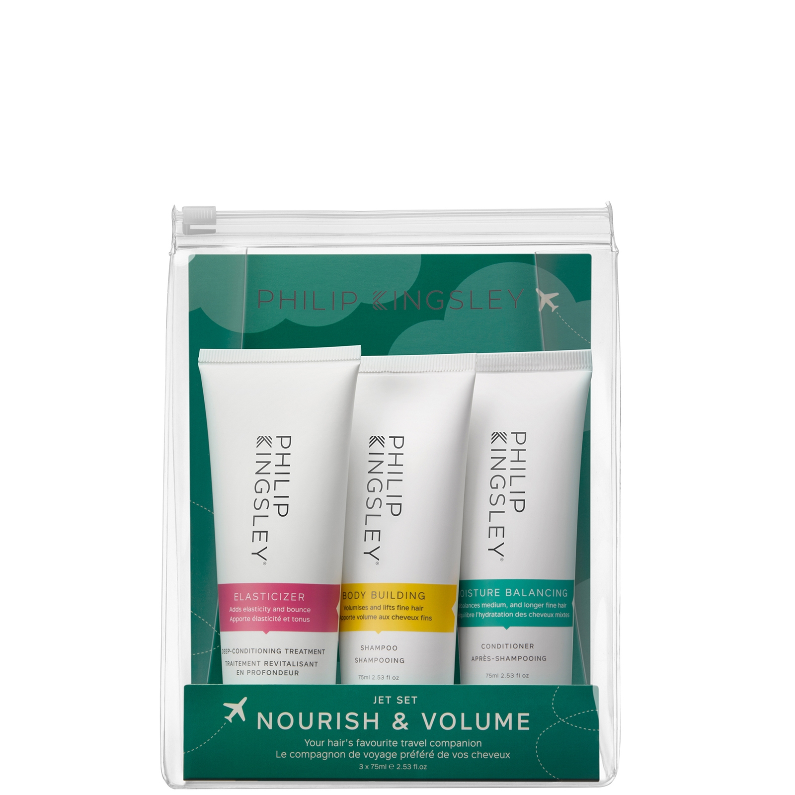 Set productos suavidad y volumen Philip Kingsley Jet Set