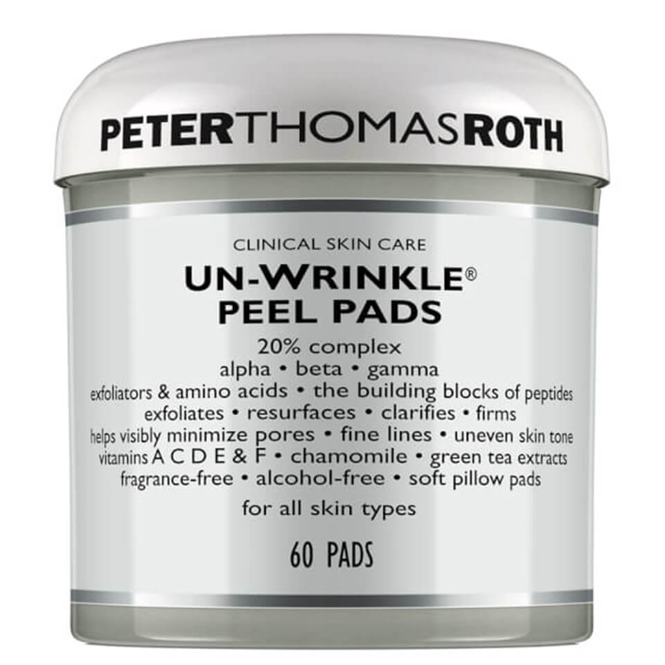 Discos de algodón para peeling anti-arrugas Un-Wrinkle de Peter Thomas Roth (60 unidades)