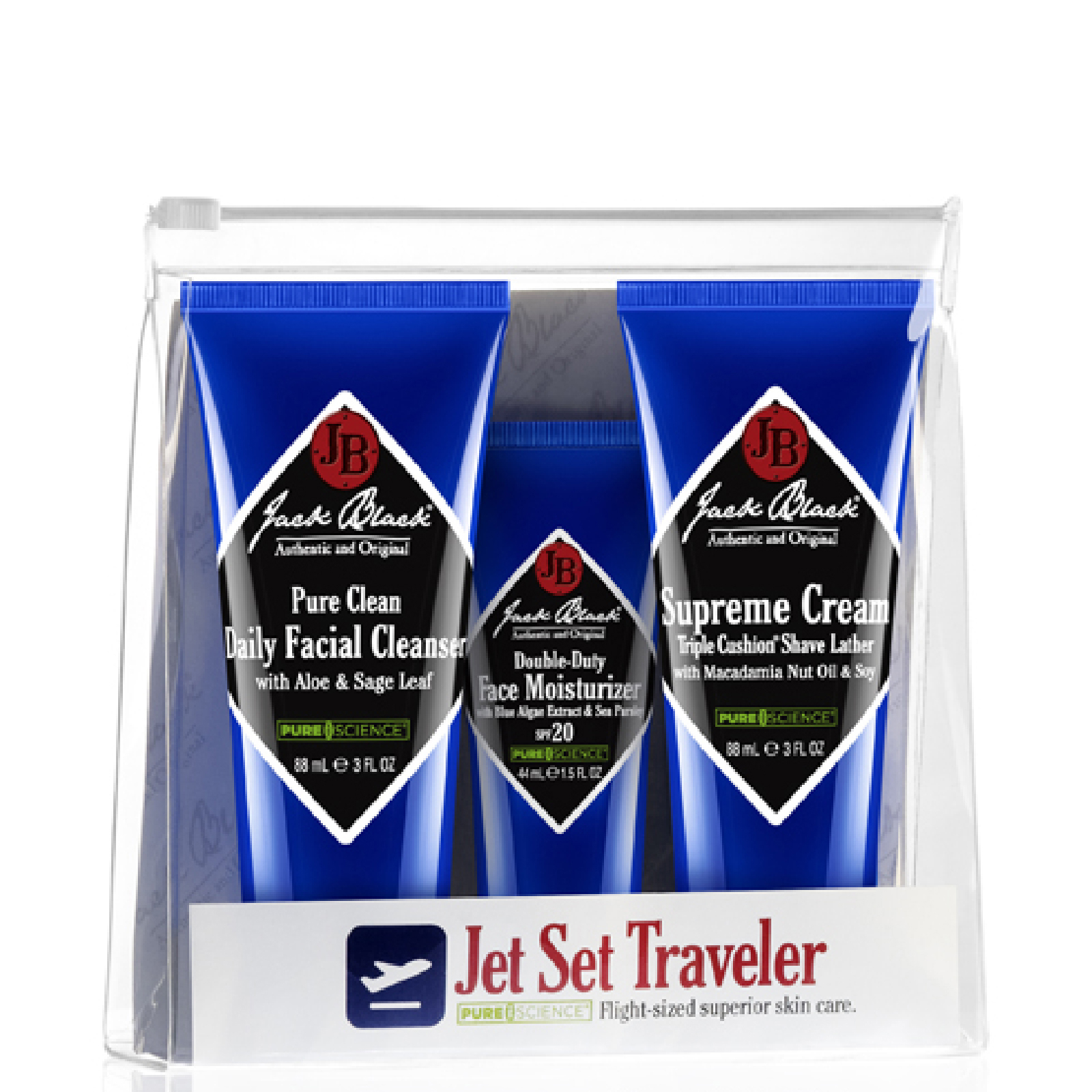 Set de cremas faciales tamaño de viaje Jack Black Jet Set Traveller