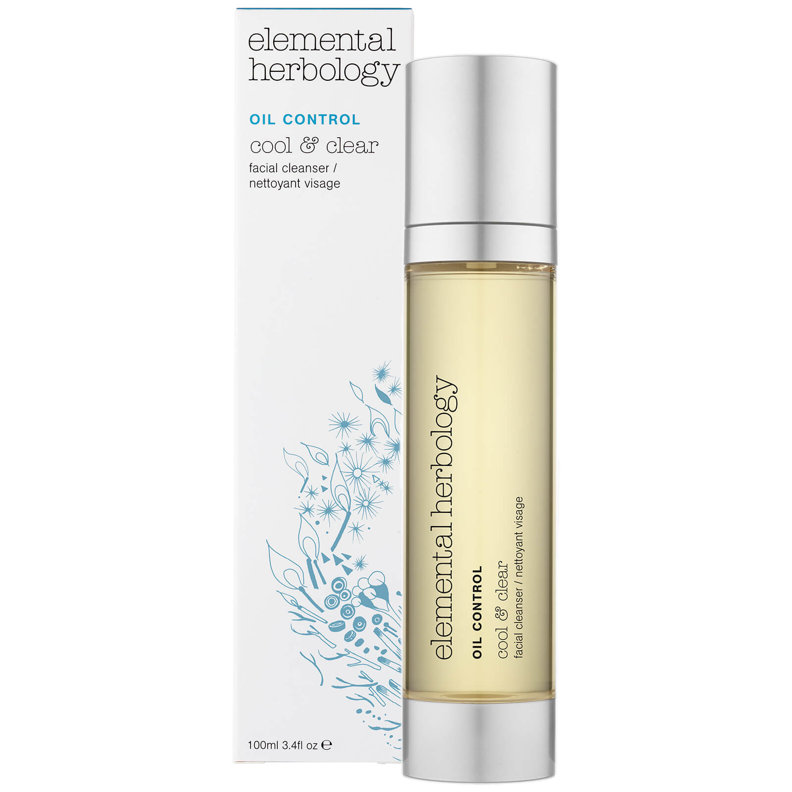 Limpiador facial Cool & Clear de Elemental Herbology 100 ml