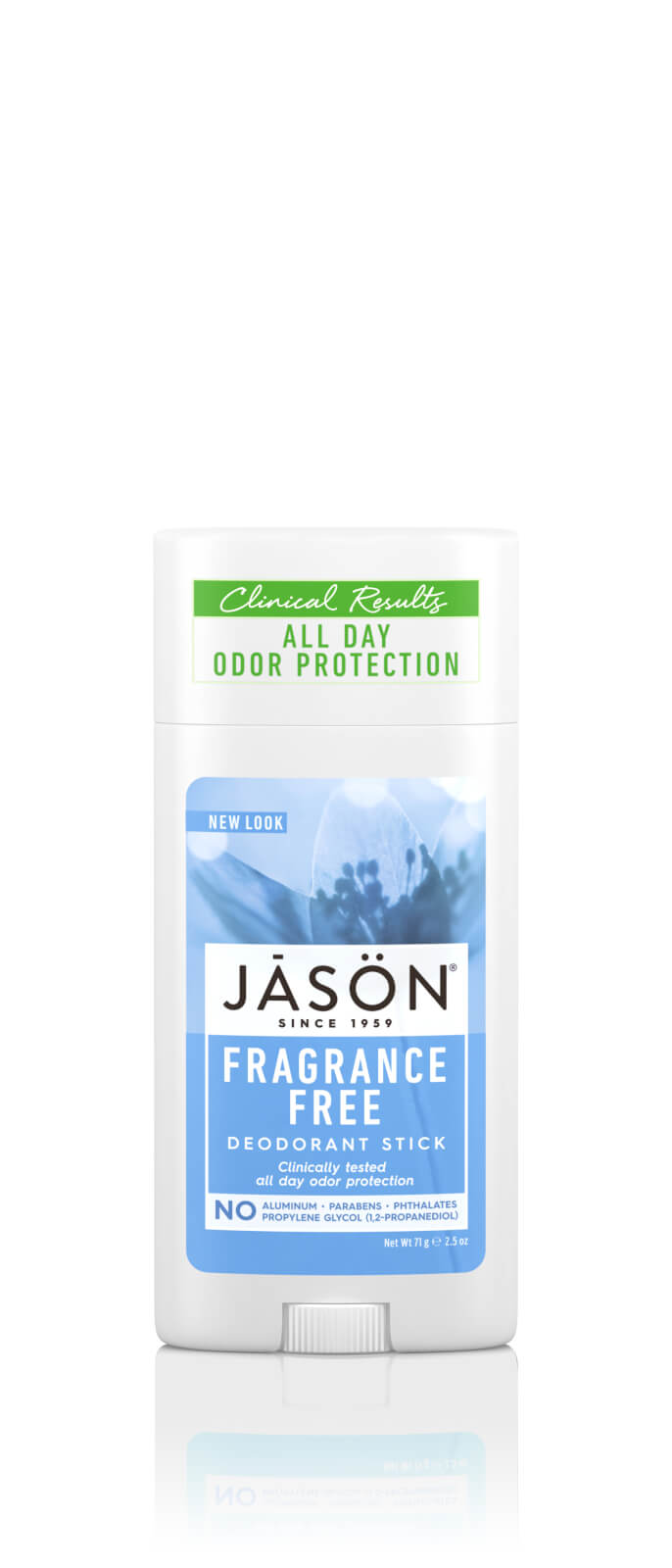 Desodorante en barra sin fragancia para hombre Naturally Unscented de JASON (75 g)