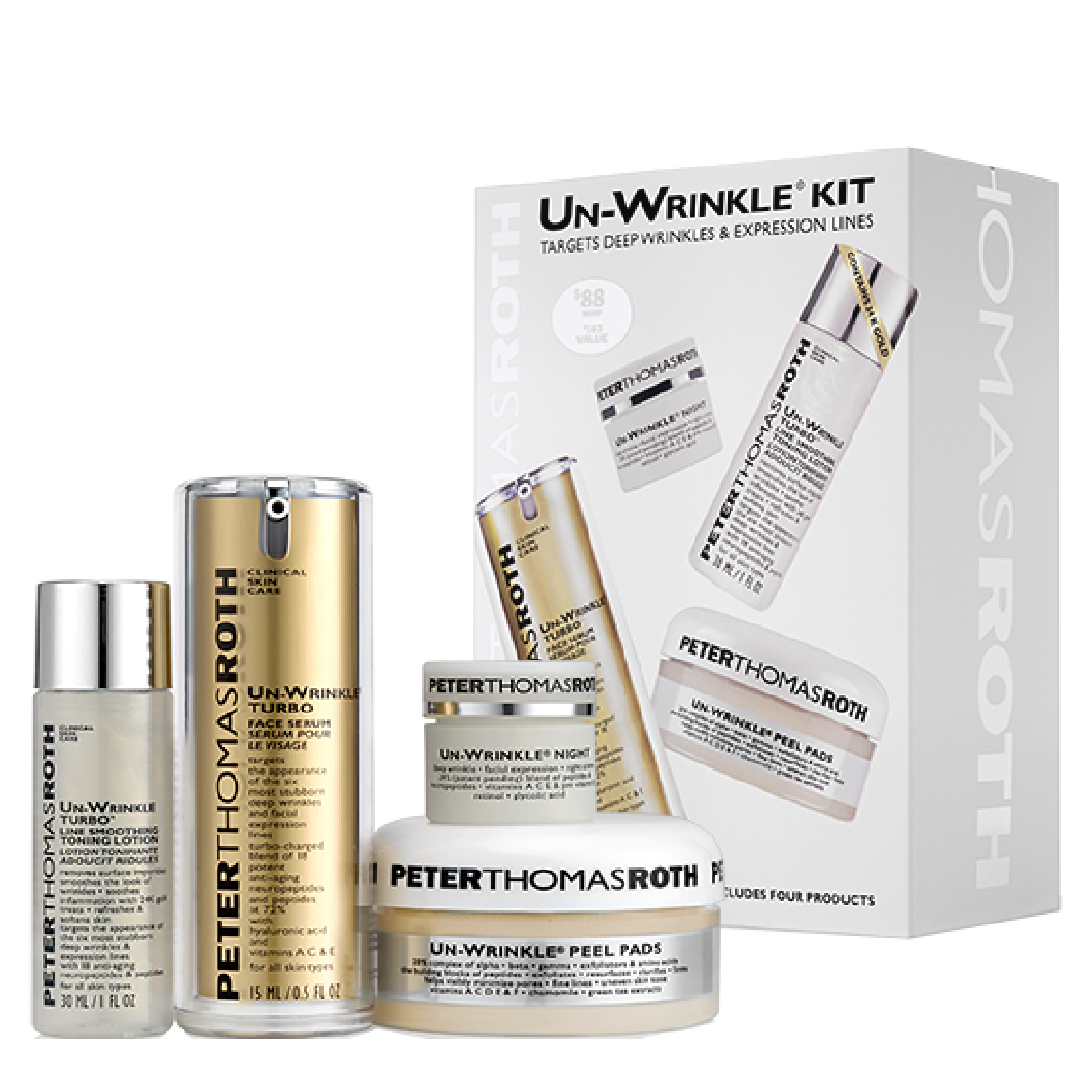 Kit Un-Wrinkle Peter Thomas Roth (4 PRODUCTOS)