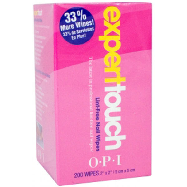 Opi Expert Touch Nail Wipes (Box Of 200)