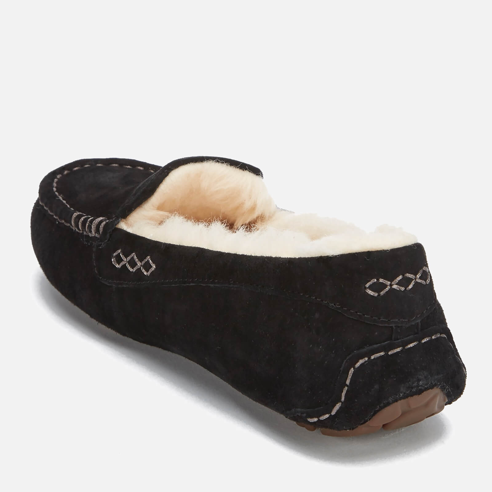 UGG Women s Ansley Moccasin Suede Slippers Black Allsole