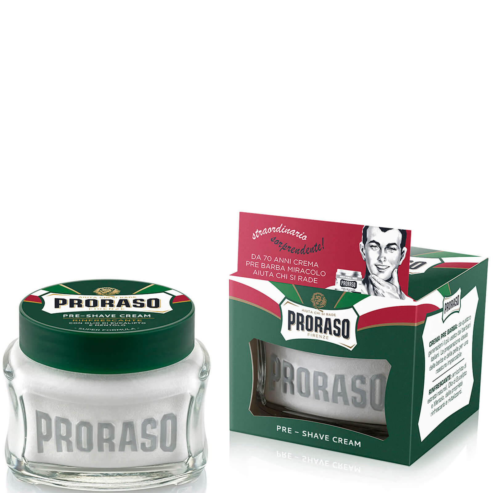 Crema Proraso para antes del afeitado - Eucalipto ymentol