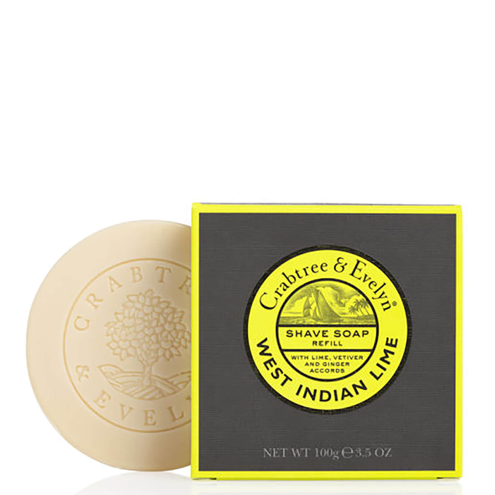 Crabtree & Evelyn West Indian Lime Shave Soap Refill (100 g)