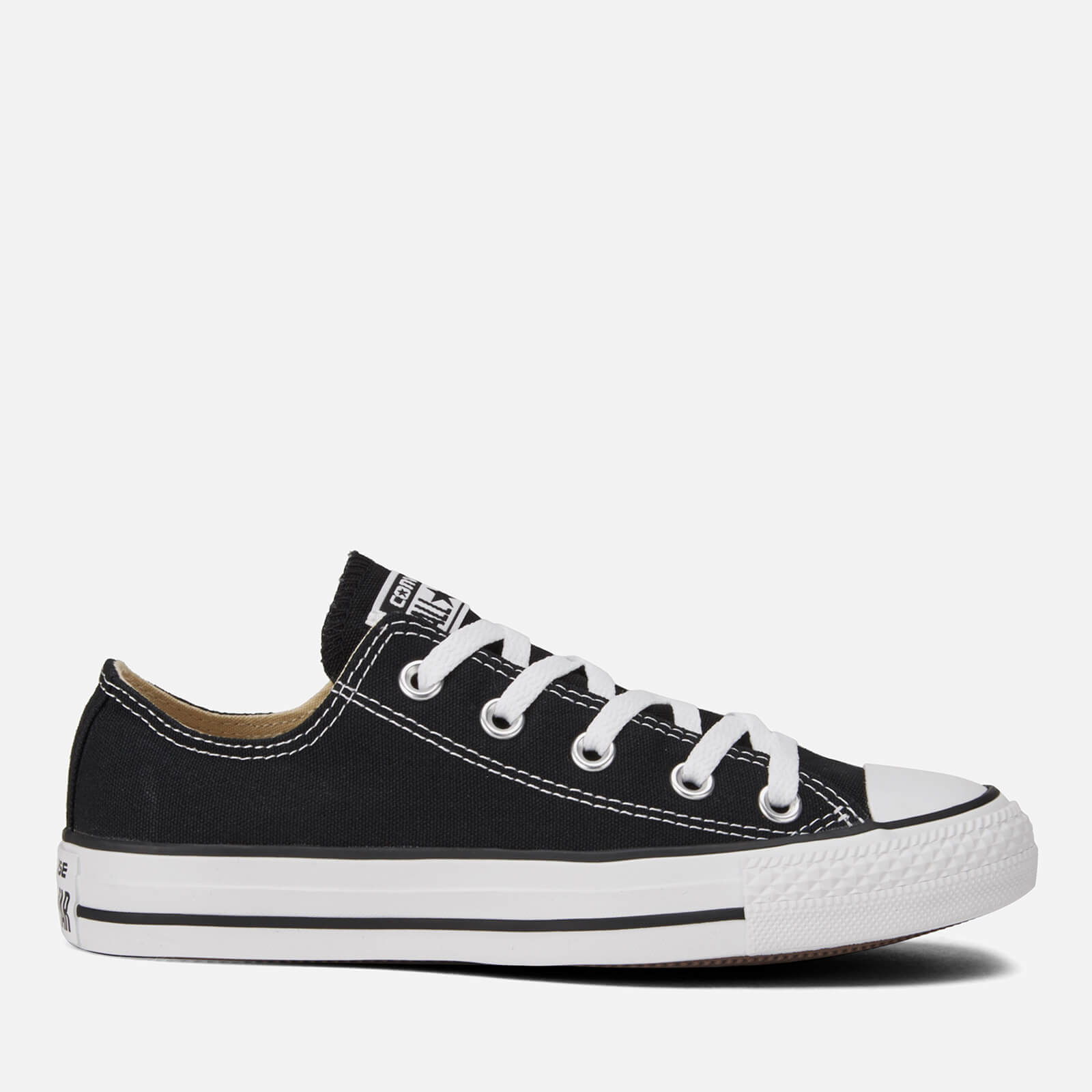 Converse all star ox black leather trainers store