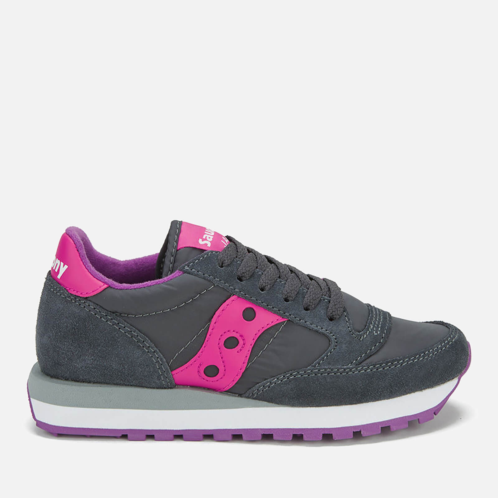 Saucony Women s Jazz Original Trainers Charcoal Pink Coggles