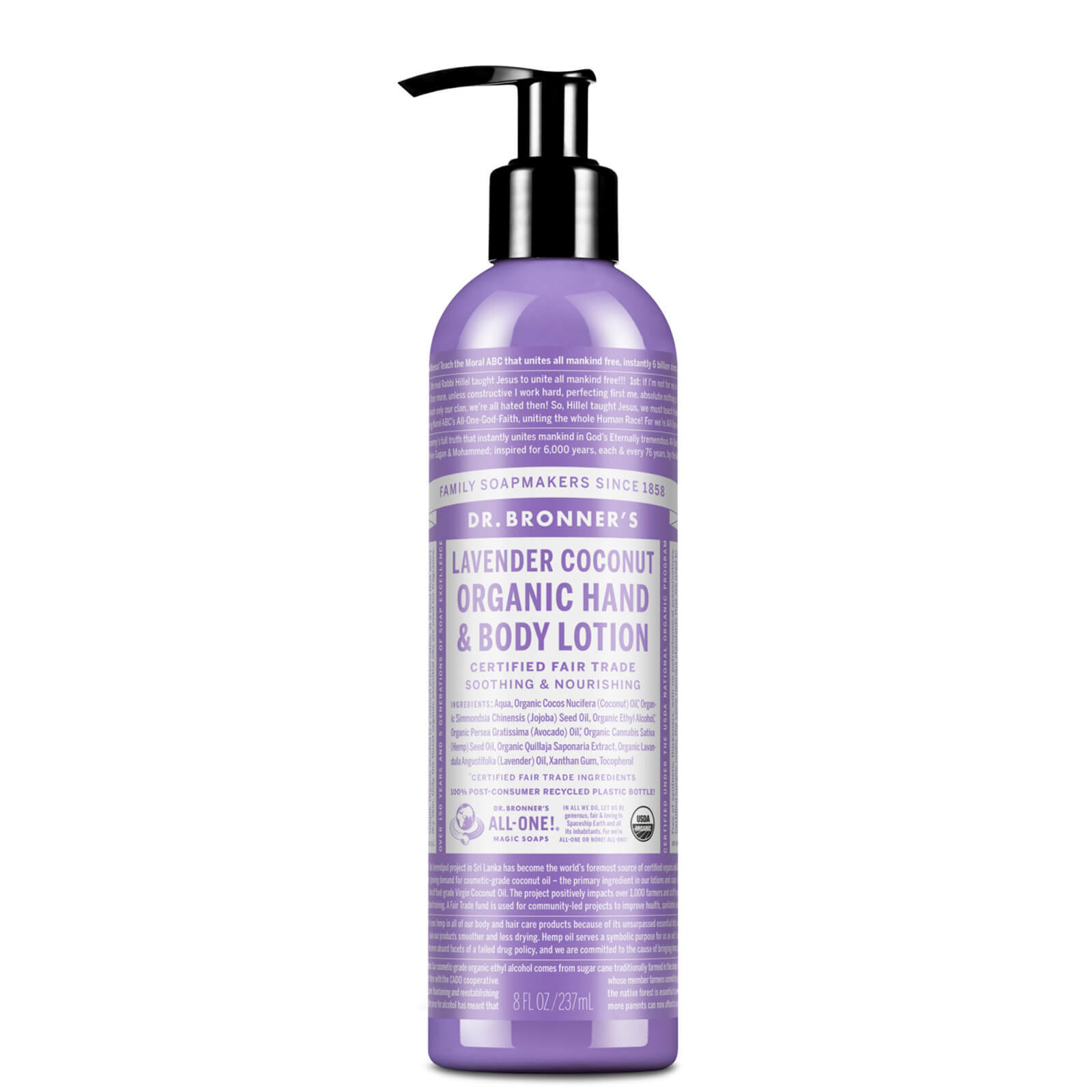 Dr. Bronner Organic Lavender and Coconut Lotion (236 ml)