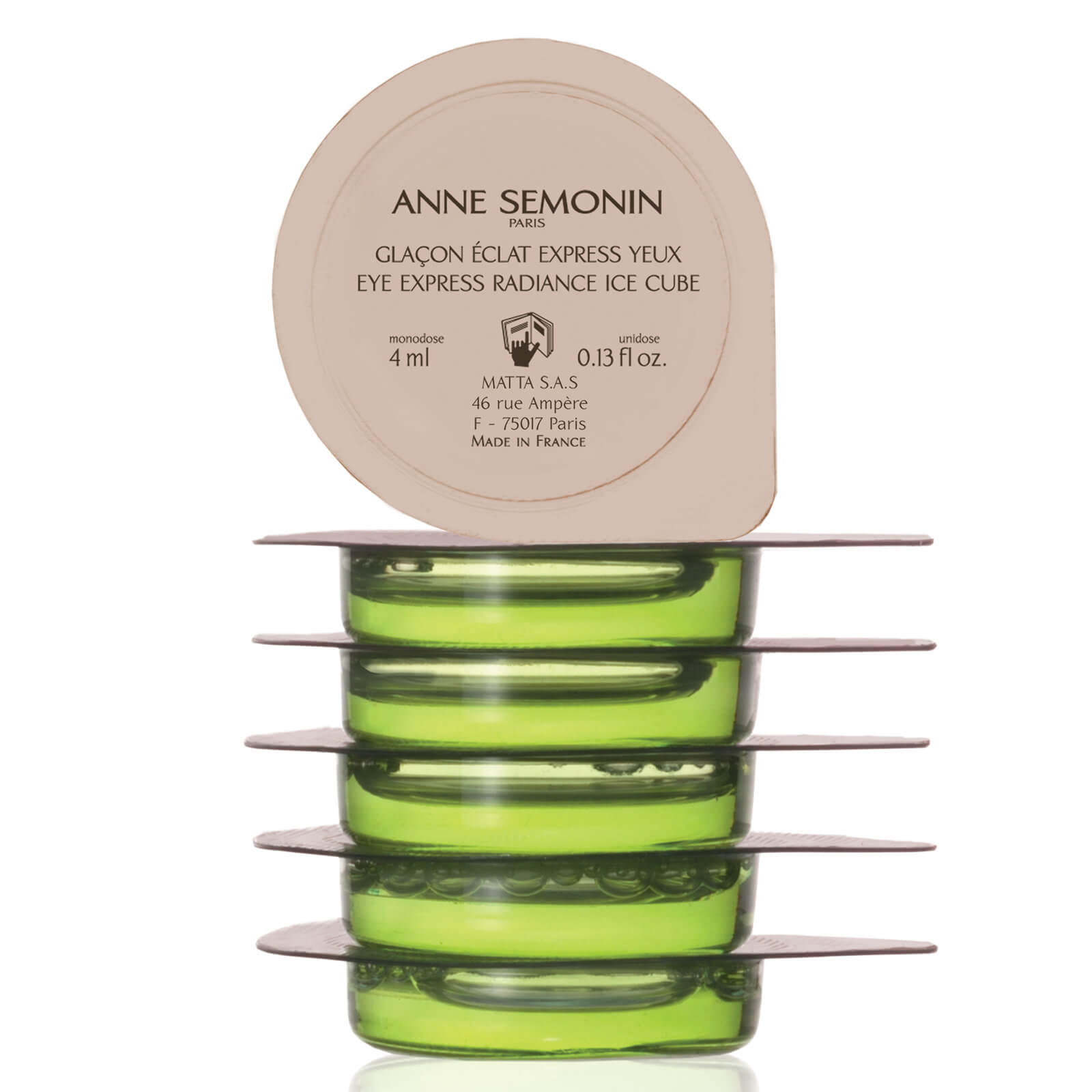 Cubitos refrescantes iluminadores para los ojos de Anne Semonin (6 x 4 ml)