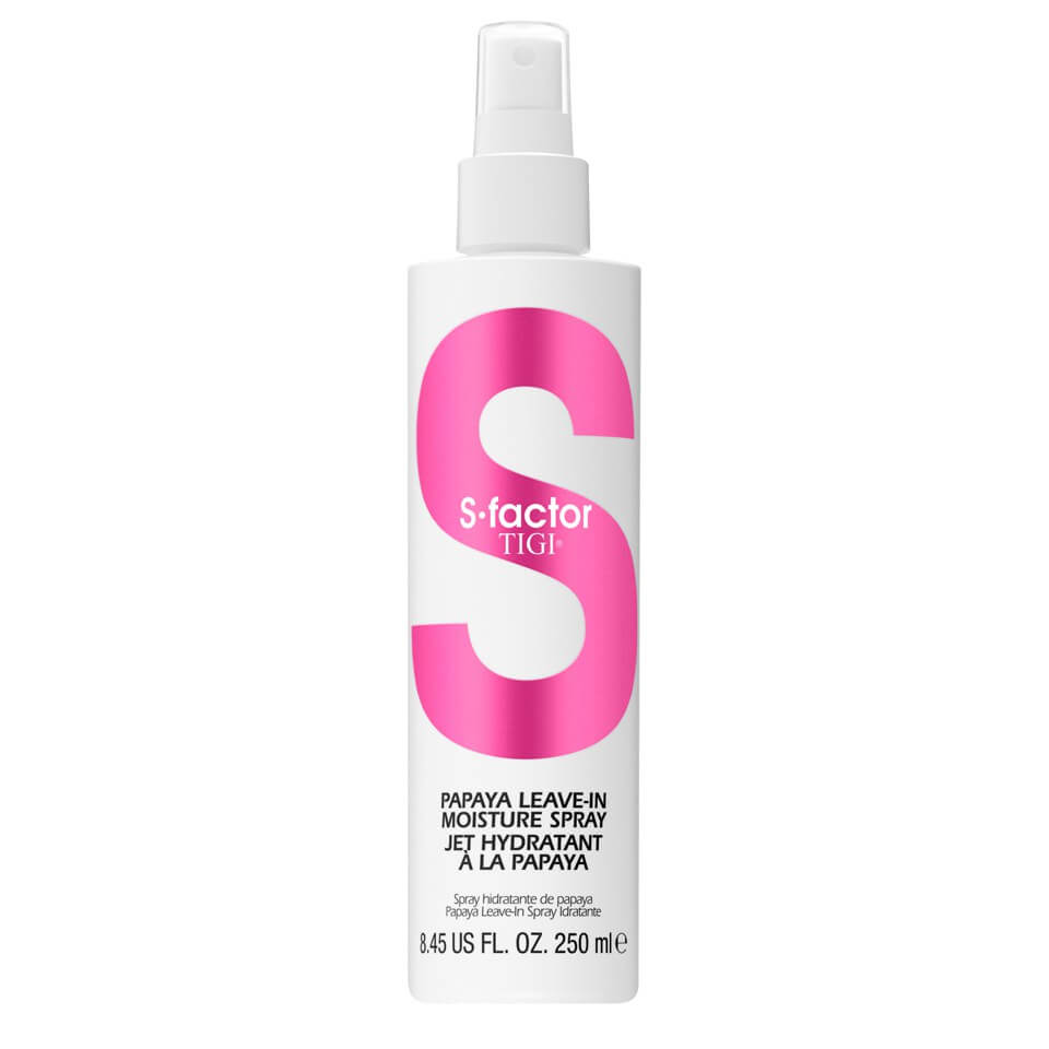 Spray suavizante Papaya Leave-In de la gama S-Factor de TIGI (250 ml)