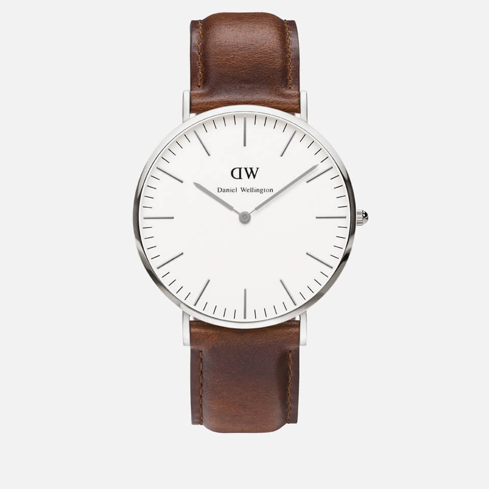 Daniel Wellington Classic St Mawes Silver Watch - Tan