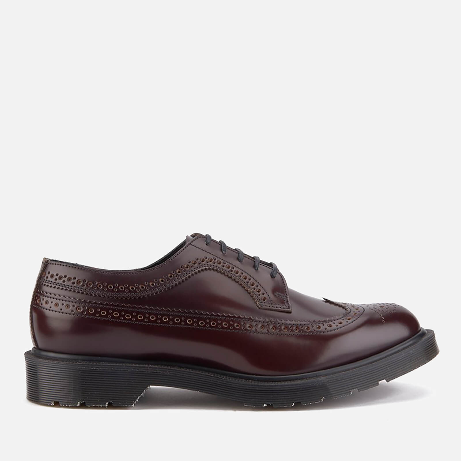 Dr. Martens Men s Made in England 3989 Leather Brogues Merlot Boanil Brush Allsole