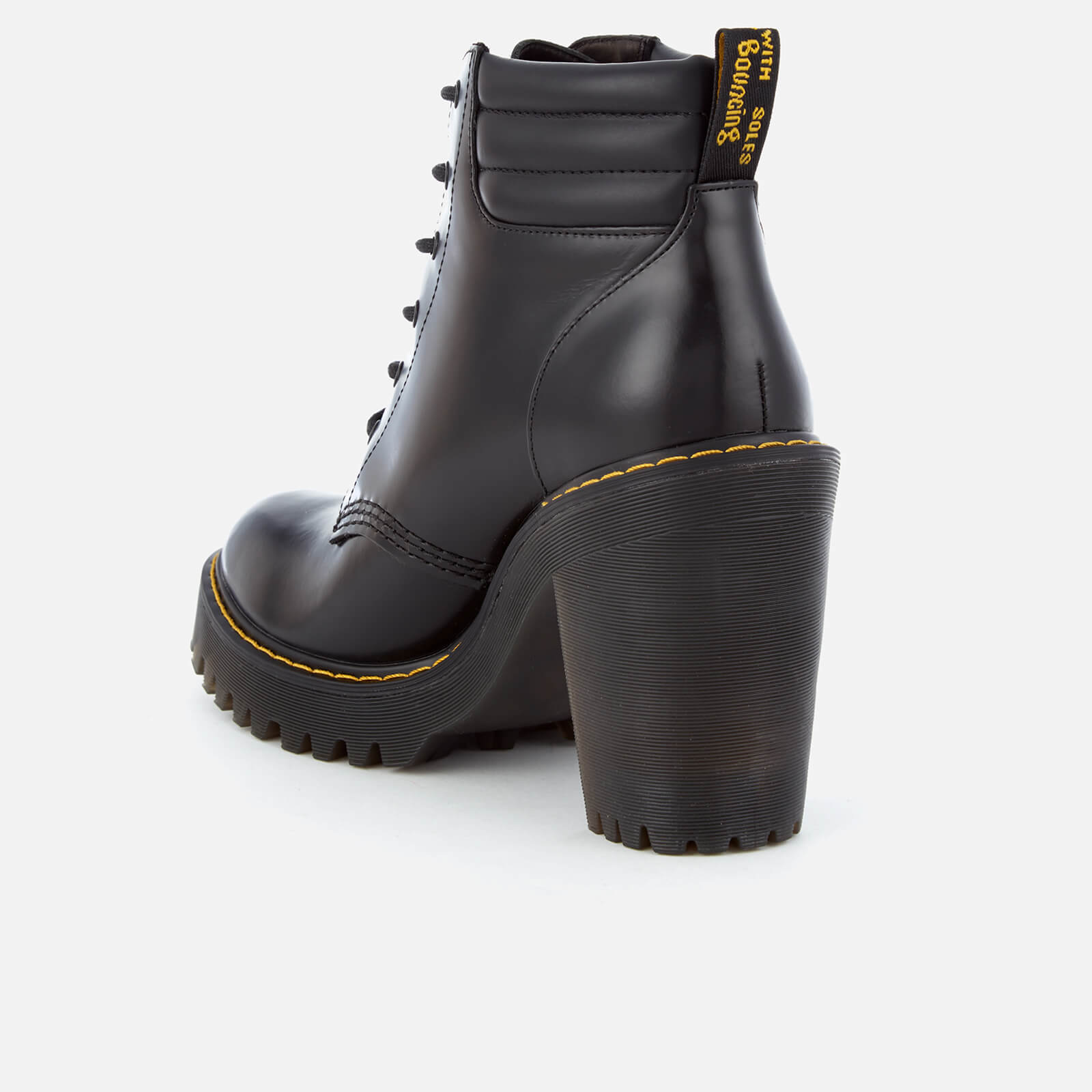 Dr. Martens Women s Persephone 6 Eye Padded Collar Heeled Boots Black Coggles