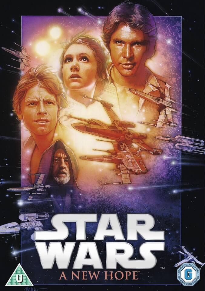 Sweat à Capuche Star Wars A New Hope - Poster Vintage Classique, Manches Longues