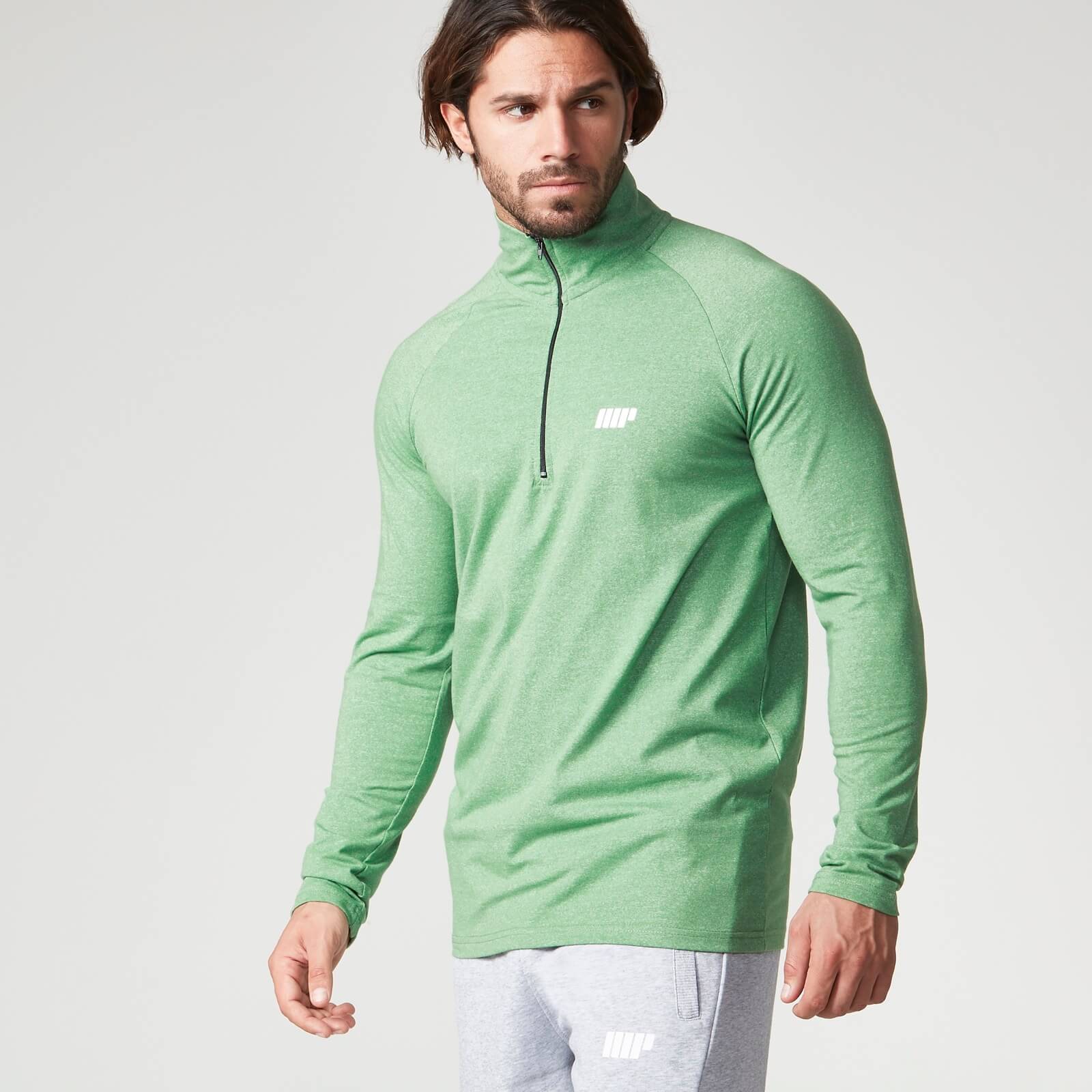 1/4 Zip Tailored Sportsman – Manches Longues – Sarcelle – Antimicrobien – Taille M