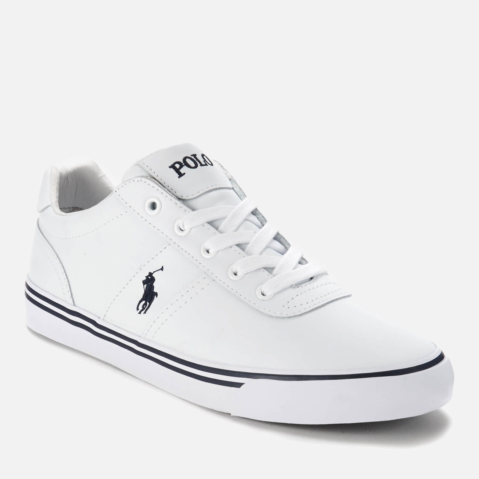 Polo Ralph Lauren Men s Hanford Leather Trainers Newport Navy Allsole
