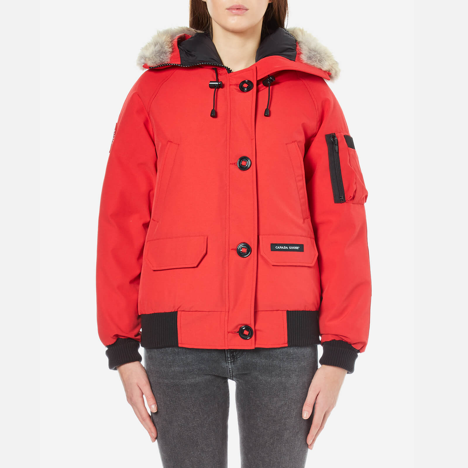 Red canada goose women top