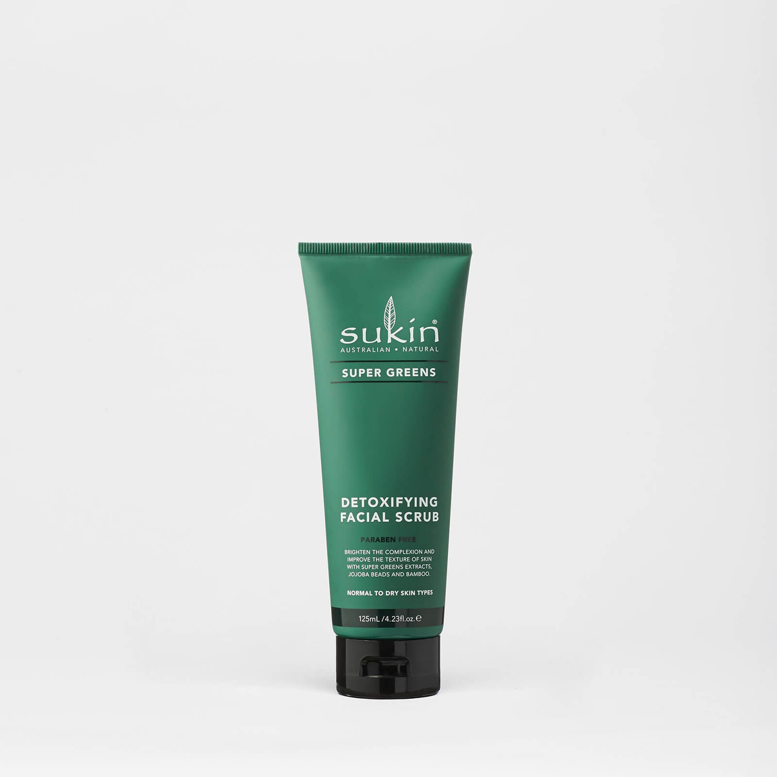 Exfoliante facial Super Greens de Sukin de 125 ml