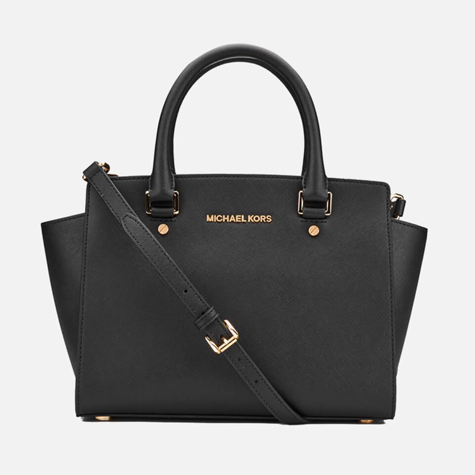 MICHAEL MICHAEL KORS Women s Selma Medium Top Zip Satchel Black Coggles