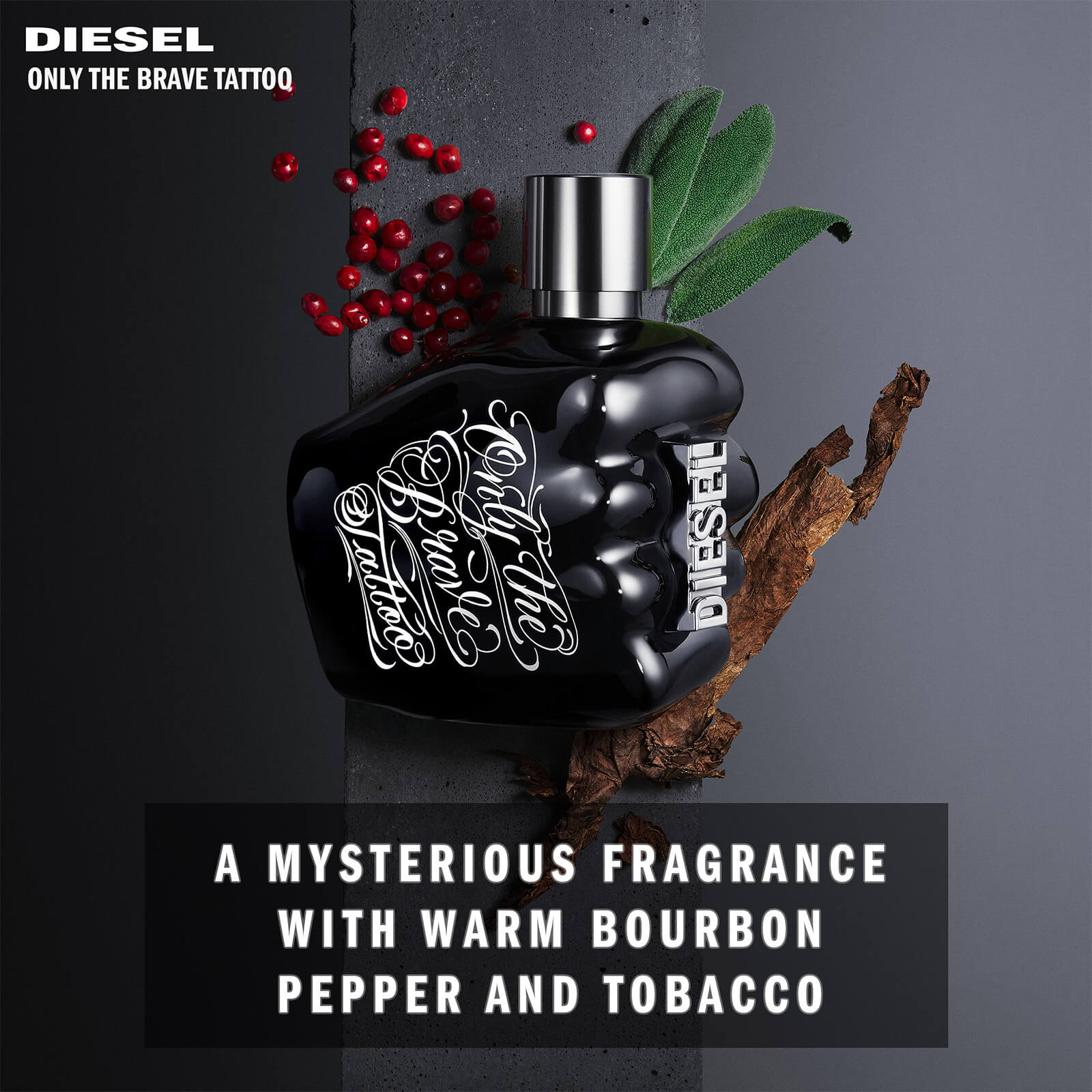 Diesel Only The Brave Tattoo Eau de Toilette - 35ml | LOOKFANTASTIC