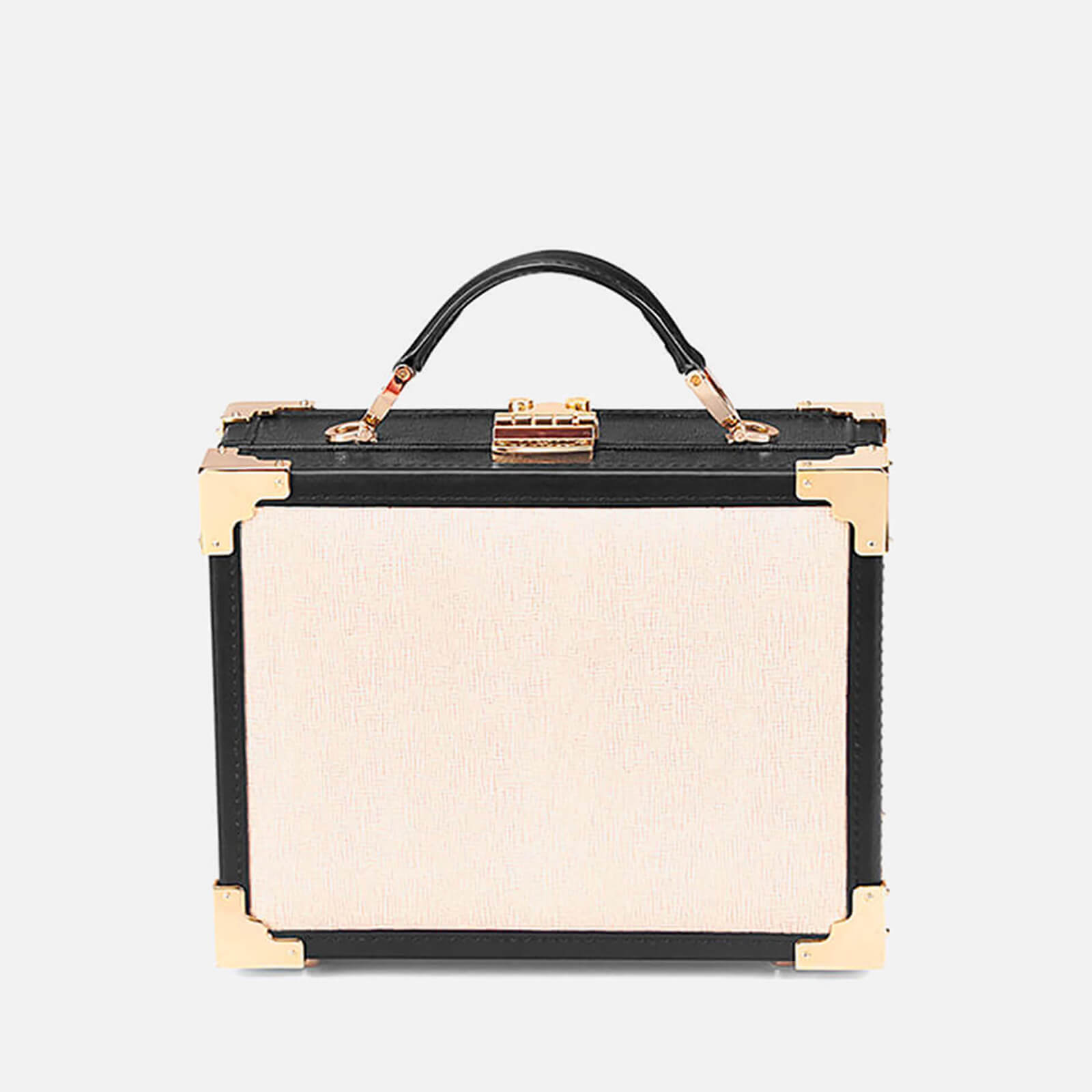 Aspinal of London Women s Mini Trunk Bag Monochrome Coggles