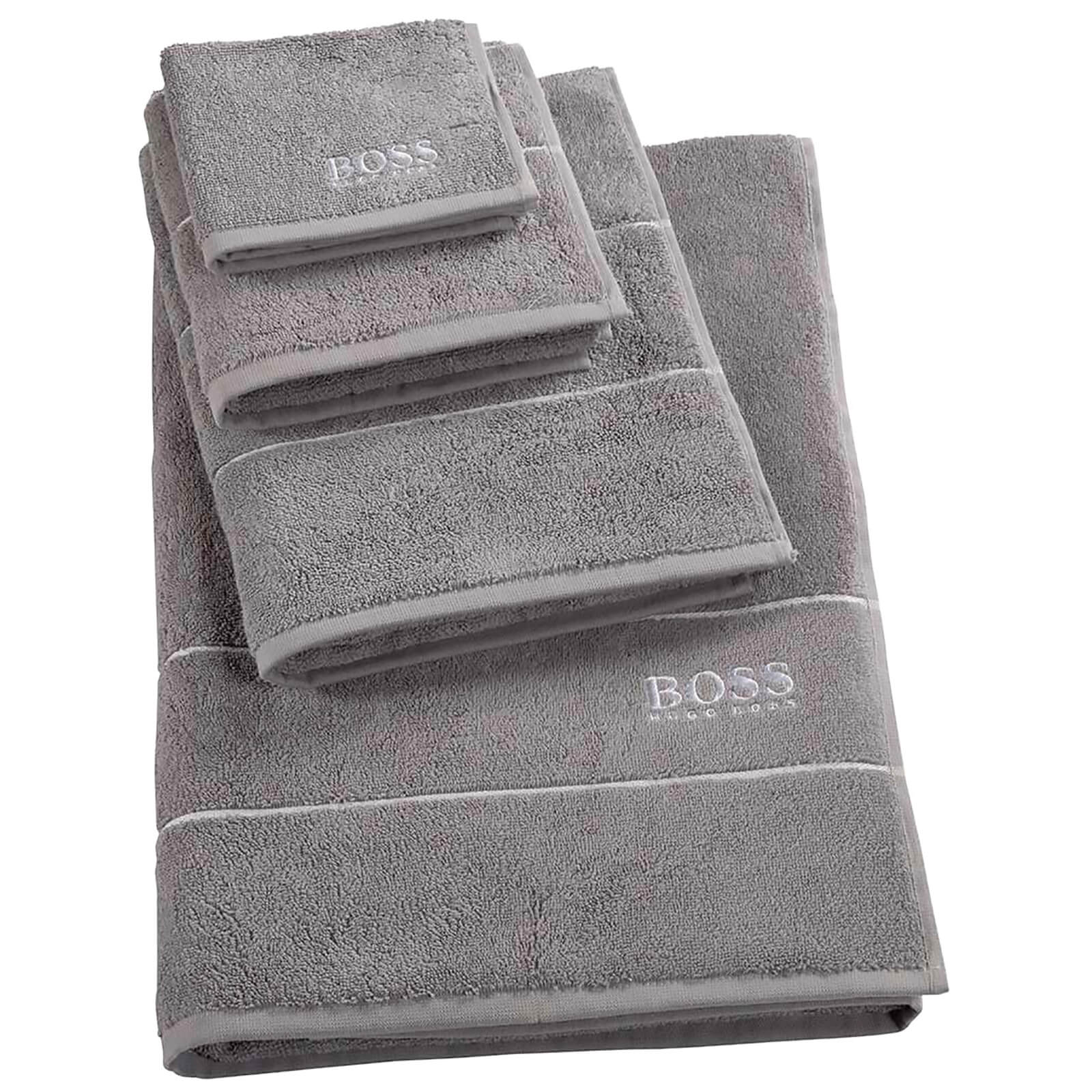 Hugo BOSS Plain Towel Range Concrete Coggles