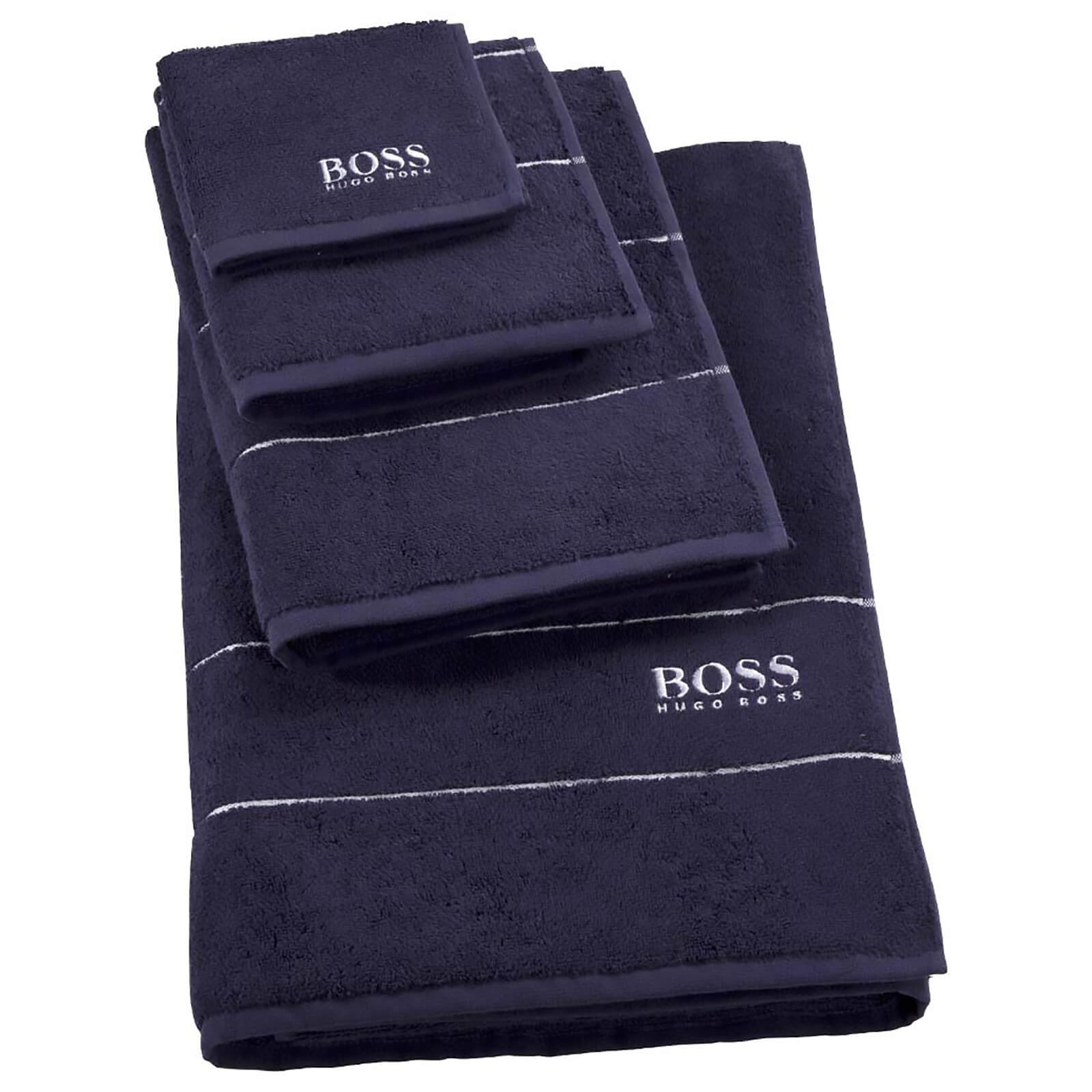 Hugo BOSS Plain Towel Range Navy Coggles