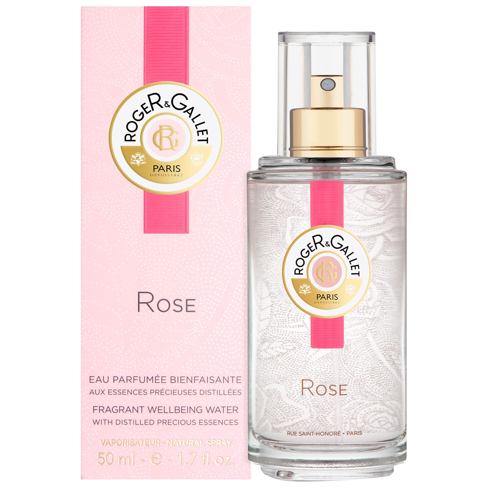 Rose Fresh Fragrant Water Spray de Roger&Gallet 50 ml