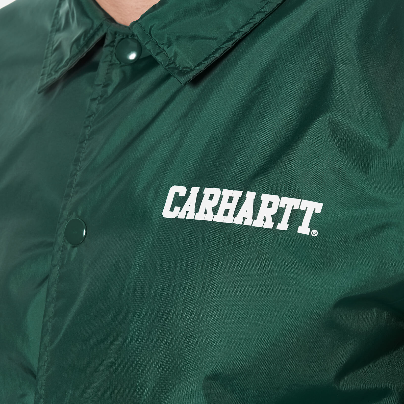 Carhartt Men s College Coach Jacket Tafetta Conifer Coggles