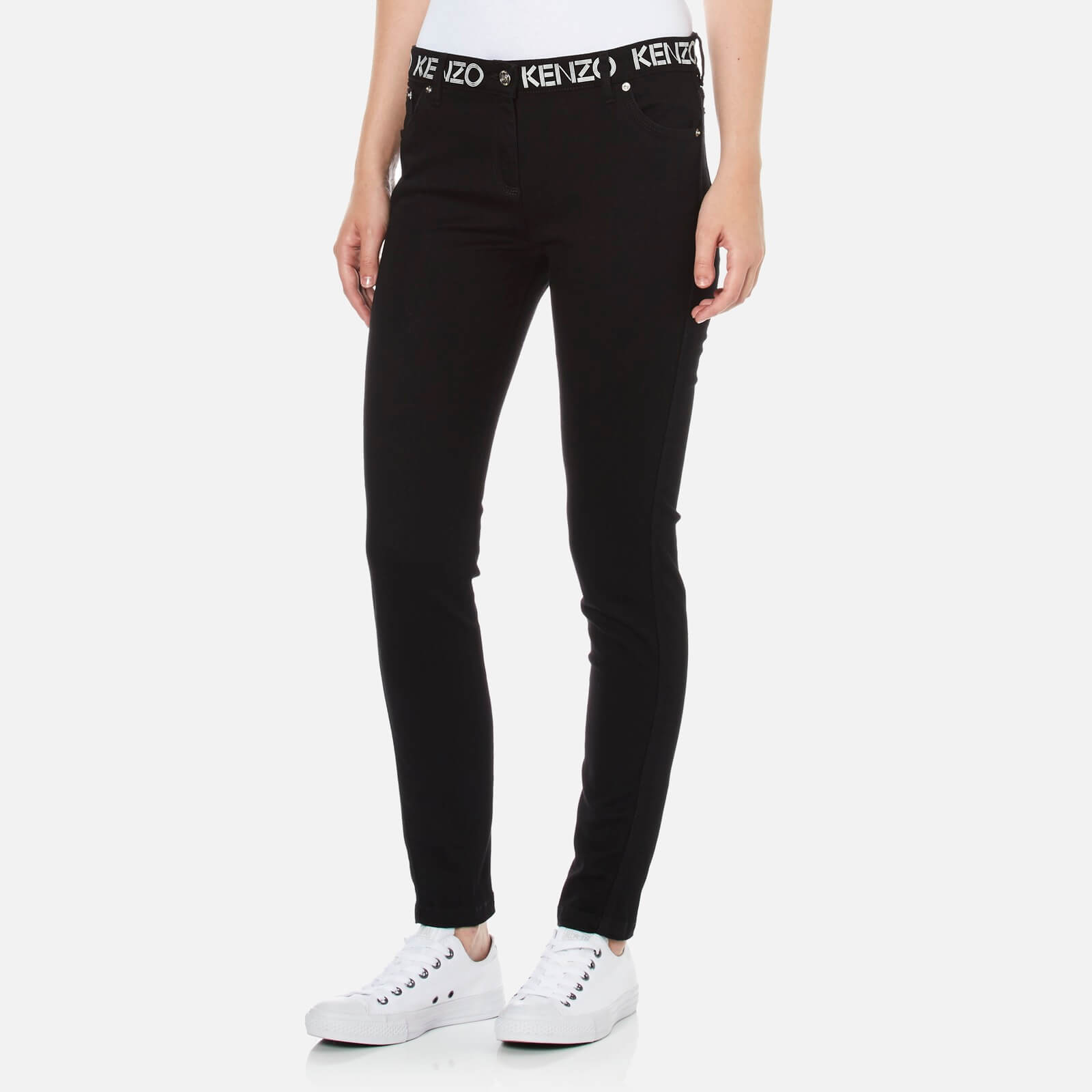 KENZO Women s Logo Top Skinny Jeans Black Coggles
