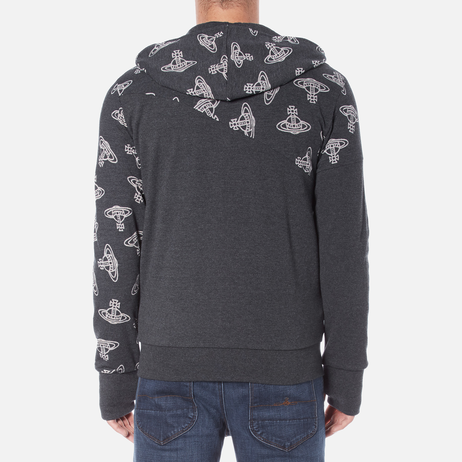Vivienne Westwood Anglomania Men's Time Machine Hoody - Black Heather |  Coggles