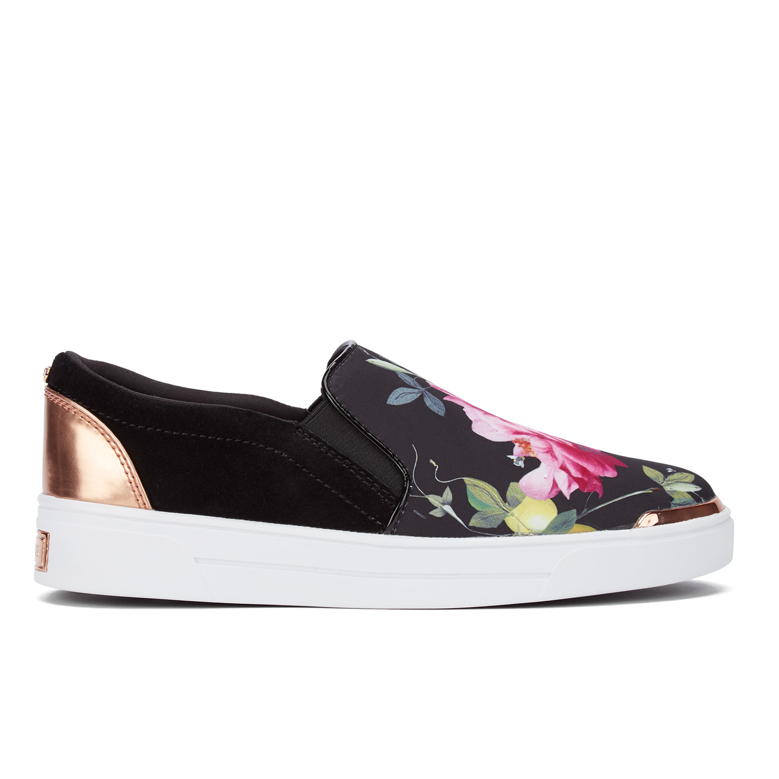 Ted Baker Women's Heem Floral Slip On Trainers - Citrus